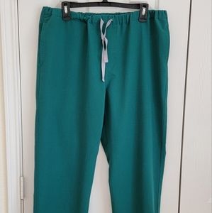 Figs Men's Pisco Scrub Pants in Hunter Green Size L